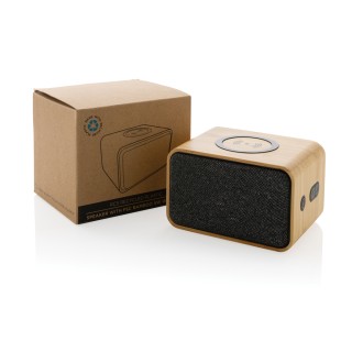 Altavoz de bambú inalámbrico de 5w reciclado personalizado